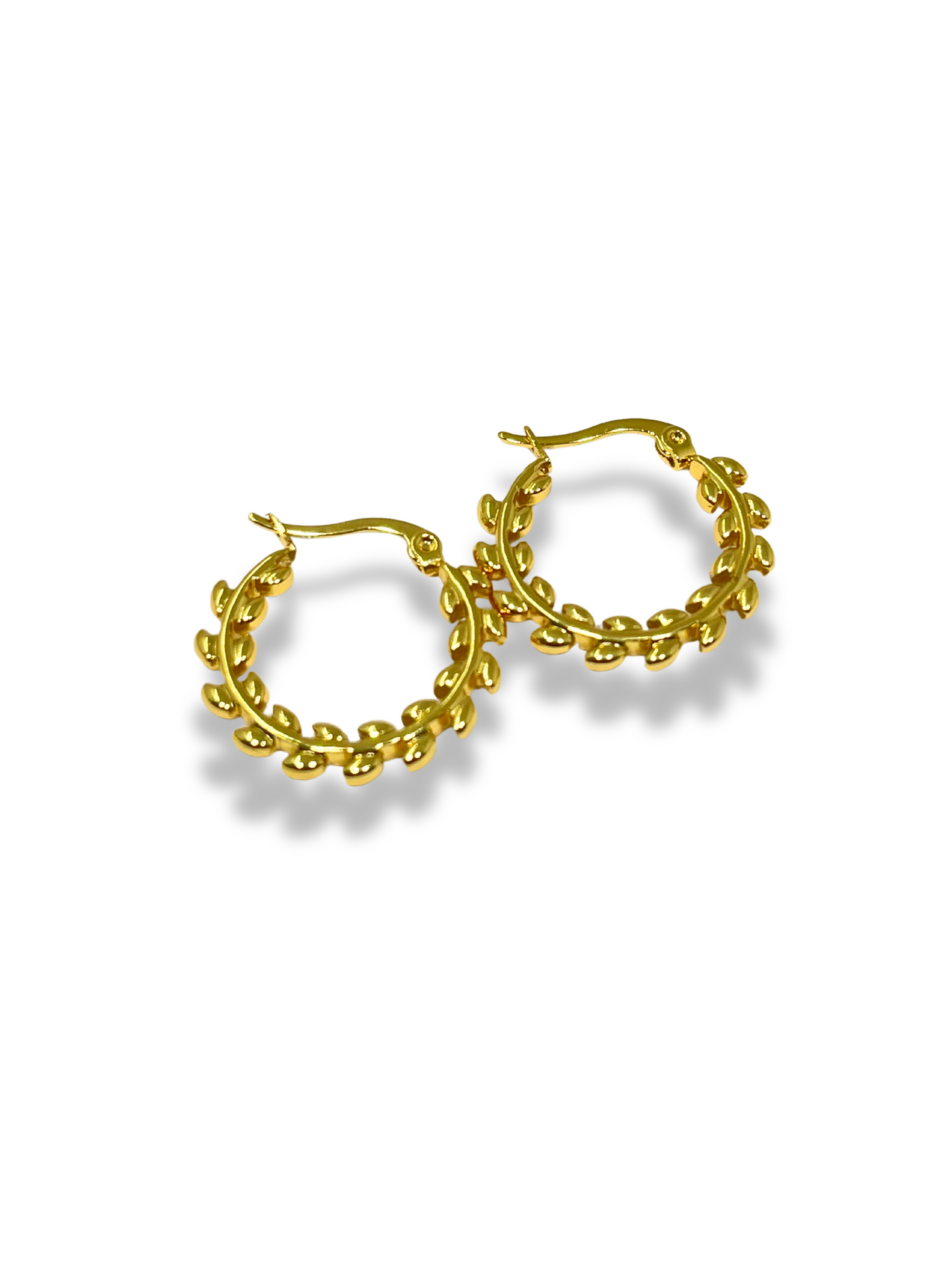 Golden Vine Hoops